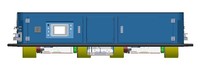 AGV de levage robuste omnidirectionnel IP44 à suspension servo-hydraulique basse tension pour la manutention de conteneurs de stockage d'énergie de 50 tonnes