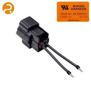 맞춤형 길이 2핀 방수 자동차 배선 하네스(차량 조명 및 산업용 센서용 잠금 커넥터 포함) - Product Image 2