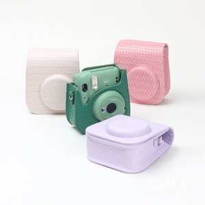 Nouvel arrivage de sac de protection Caiul à bandoulière en cuir PU avec motif de grain <span class=keywords><strong>Fujifilm</strong></span> Instax Mini 11 sac d'assistant photo sacs à main - Product Image 5