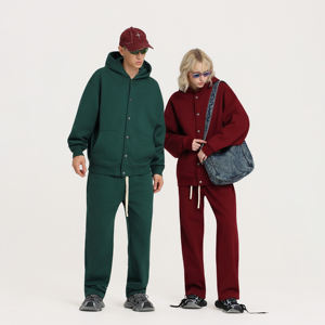 Conjunto de Sudadera con Capucha y Pantalones Deportivos de Invierno para Hombre, Estilo Casual, Felpa, Secado Rápido, Transpirable, Corte Regular - Product Image 3