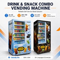 Distributeurs automatiques de boissons VENDLIFE 24h/24 pour la vente au détail, distributeurs automatiques d'aliments et de boissons
