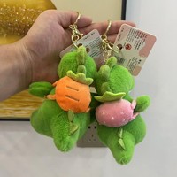 Mignon dinosaure sac à dos école à sauter pendentif en peluche dessin animé unisexe conception personnalisée poupée PP coton rempli porte-clés réglable