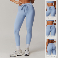Pantalon de fitness taille haute, resserrement du ventre et levage des fesses, portez un beau pantalon de sport de course à pied à la conception des fesses