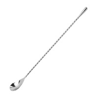 Cuillères à café et à thé en acier inoxydable 304 de 12 pouces pour la vente en gros, outils de mélange et d'agitation pour bars