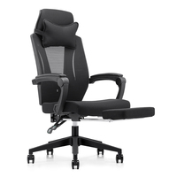 Nouveau dossier haut réglable en hauteur chaise de bureau de conférence en maille pivotante repose-pieds et dossier, remplacement de l'accoudoir s'adapte à tous les styles