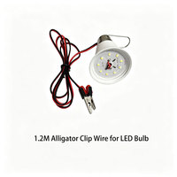 Lampe LED Blanc Pur DC12-85V, Cordon à Clip de 1,2 Mètre, Température de Couleur 3000K-6500K, Durée de Vie 10000 Heures, IRC 80, Utilisation en Jardin, Garantie 2 Ans