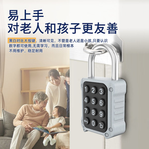 Plum Bossom <b>Smart</b> Padlock Sy701 Alloy Abs Password <b>Lock</b> For Locker Cabinet Use - Product Image 3