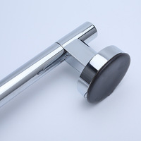 Barre de douche à ventouse sans perçage pour salle de bain avec support de douche à main réglable