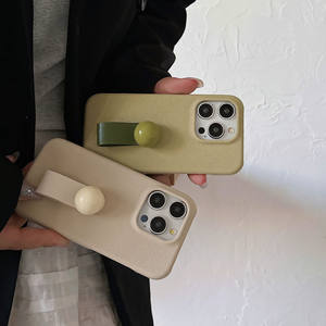 Cross Pu Leather para iPhone 16Pro Phone case 15Max 3D Ball Ring Buckle 14Plus Diseño creativo 13 Funda protectora anticaída - Product Image 3