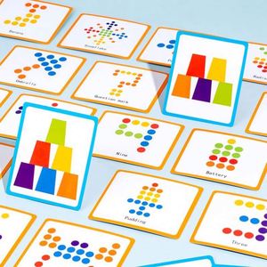 Sorting Toys Wooden Coins Matching Color Classification Stacking Cups Game With Flash Cards for Boys Girls Kids - Product Image 5