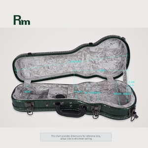 WC75-U3S accepter Logo personnalisé en cuir couverture en bois soprano concert ténor ukulélé boîte quatre cordes petite guitare étui rigide - Product Image 5