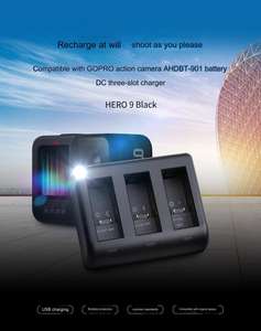 <span class=keywords><strong>Chargeur</strong></span> <span class=keywords><strong>portable</strong></span> USB trois emplacements de type C Fosoto Fb -ahdbt-901 de haute qualité avec caméra d'<span class=keywords><strong>action</strong></span> pour batterie 901 - Product Image 5