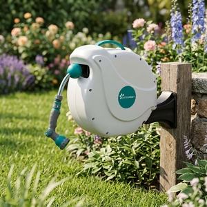 Avvolgitubo da Giardino Auto-Retrattile da 20m Montabile a Parete in PVC NW-20S <span class=keywords><strong>per</strong></span> <span class=keywords><strong>Irrigazione</strong></span> Domestica e Giardino OEM ODM - Product Image 3