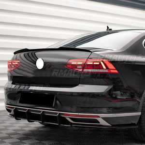Black <b>Car</b> Rear Bumper <b>Diffuser</b> Rear Side Splitters Spoiler Lip Rear Bumper Protector Fit <b>for</b> Volkswagen Passat B8.5 2020+ - Product Image 3