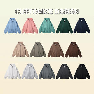 Logotipo personalizado Sudadera con capucha Algodón Invierno Ajuste suelto Cuello con capucha Impresión digital Patrón sólido - Product Image 4