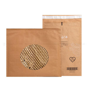 <span class=keywords><strong>Sobres</strong></span> de correo de papel Kraft de nido de abeja compostables biodegradables reciclables respetuosos con el medio ambiente con logotipo personalizado bolsa de correo de burbujas acolchada - Product Image 6
