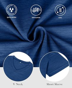 T-shirts décontractés à manches courtes et col rond pour hommes, motif lettres imprimé numériquement, coupe ample, séchage rapide, idéaux pour l'été - Product Image 5