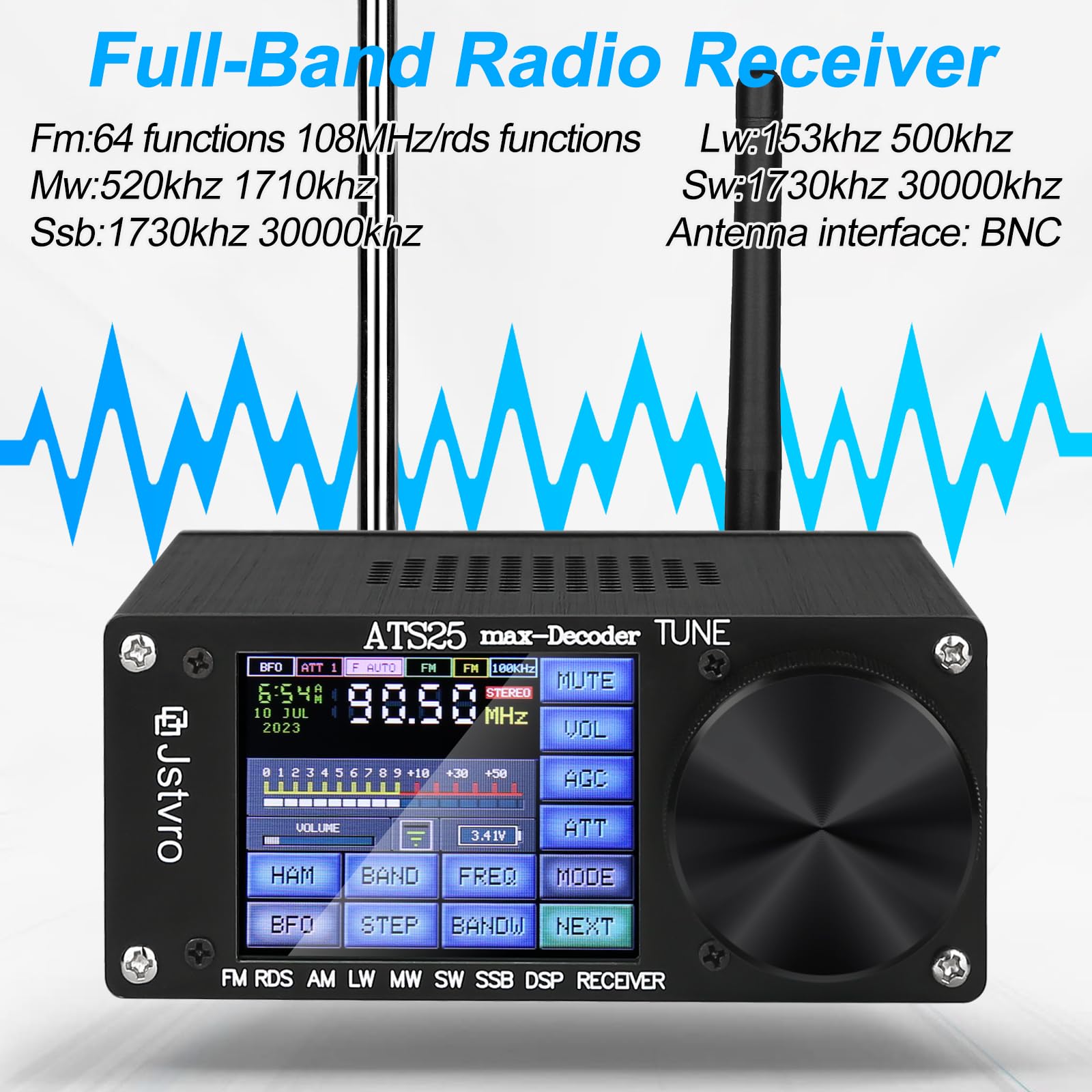 Receptor De Radio Fm Ats 25 Max Decoder - Ham Shortwave Radio
