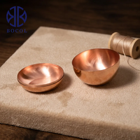 Demi-sphère en cuivre Holoow, demi-sphère décorative en cuivre sur mesure, fourniture directe d'usine, personnalisation sur demande, boule en cuivre