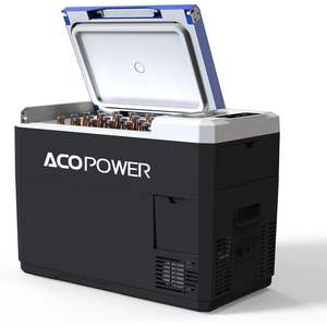 Nevera Portátil ACOPOWER de 29Qt con Compresor, Refrigerador de Doble Zona para RV, Barco, Auto, 12V 24V, Material Plástico - Product Image 1