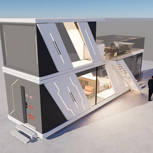 Maisons capsules modulaires préfabriquées, affiches, maisons capsules modernes de luxe, maisons mobiles à 3 chambres - Product Image 1