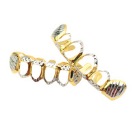 Grillz dentaire personnalisé Hip Hop plaqué or, capuchon dentaire individuel pour hommes et femmes, bijoux