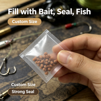 Sac d'étanchéité biodégradable en PVA soluble dans l'eau, taille personnalisée, pochette à appâts dissolvable pour la pêche à la carpe, équipement de pêche à la carpe