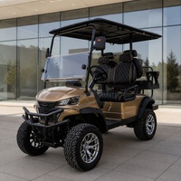 Voiturette de golf électrique dôme de neige intérieur 2, 4 ou 6 places, moteur AC 72V 7.5KW, batterie au lithium, pour navettes de ski et écoles de ski, conçue pour toutes les conditions météorologiques