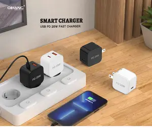 Family Design KC CB CE <span class=keywords><strong>Cargador</strong></span> rápido de doble puerto <span class=keywords><strong>25W</strong></span> <span class=keywords><strong>Cargador</strong></span> de súper carga para teléfono para <span class=keywords><strong>Samsung</strong></span> - Product Image 2