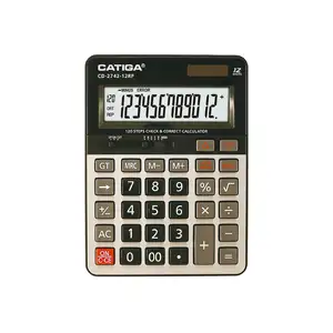 CD-2742-12RP 12 Digits Electronic Calculator With 120 Steps Check And Correct CATIGA Solar Calculator Check Calculator