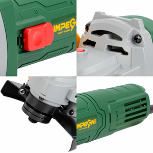 Esmerilhadeira Angular Elétrica com Cabo AC de 125MM, 1100W, Cabo Bicolor, Ferramenta Profissional para Trabalhos Pesados de Corte e Desbaste - Product Image 5