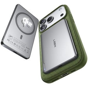 LISEN Batería Externa Magnética Ultrafina de 0.4'' con Carga Inalámbrica de 15W Qi2 para iPhone 17 16 Air Pro Max - Product Image 1