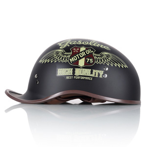 Casco <span class=keywords><strong>de</strong></span> Motocicleta Retro ABS para Ciclistas, Medio Casco con <span class=keywords><strong>Cola</strong></span> Elevada, Unisex XL, para Todas las Estaciones, Seguridad en la Calle, Certificado 3C - Product Image 2