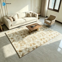Tapis de sol décoratifs pour la maison, motif 3D sculpté, tapis jacquard, design moderne, tapis de sol sculptés, tapis jacquard
