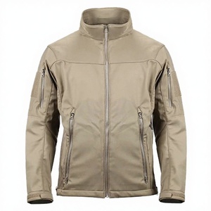 Custom Men’s Tactical Softshell <b>Jacket</b> <b>Fleece</b> <b>Lined</b> Water Resistant Windproof Outdoor Hiking Coat Full Zip Multi-Pocket OEM - Product Image 3