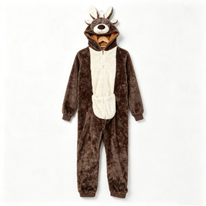 Pijama personalizado de alce, kigurumi de reno navideño, pijama de animal de peluche - Product Image 1