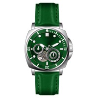 Montre mécanique automatique unisexe édition limitée avec réserve de marche, bracelet en toile, cadran saphir, style vintage sport plongeur, étanche 50 bars