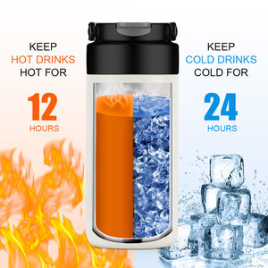 Insulated Drink Water Bottle <strong>Tumbler</strong> Travel Thermal Thermos Stainless Steel <strong>Tumbler</strong> With Lid - Product Image 3