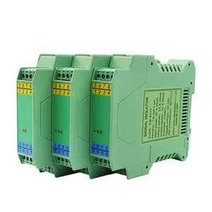 Isolator sinyal Analog 0-10v, konverter Din rel Multi saluran 4-20ma DC banyak saluran