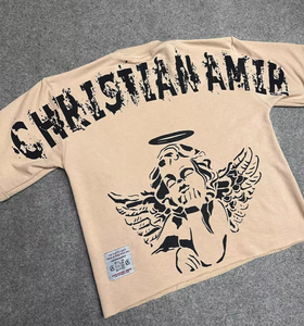 เสื้อยืดผ้าฝ้ายพิมพ์ลายโลโก้ตามสั่งแบบมีตราสินค้า DTF โลโก้ส่วนตัวกล่องขนาดใหญ่เข้ารูปแบบแห้งคุณภาพสูง - Product Image 6