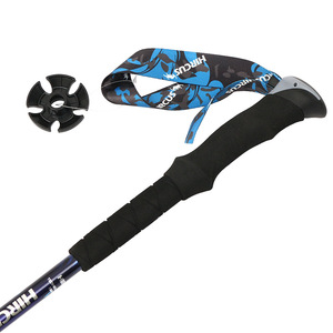 Bastones de Trekking de Aleación de Aluminio Telescópicos de 3 Secciones Antideslizantes para Senderismo y Caminatas al Aire Libre - Product Image 2