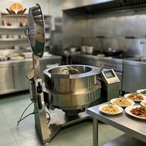 <span class=keywords><strong>Wok</strong></span> de Cocina de Acero Inoxidable con PLC, Capacidad de 50L-600L, Control Preciso de Temperatura, Inclinación Automática para Lácteos/Frutas/Vegetales - Product Image 3