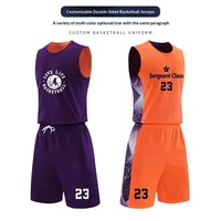 Seragam Basket Pria Desain Kustom, Bahan Bernapas, Cepat Kering, Bolak-Balik, untuk Pertandingan & Pakaian Kasual