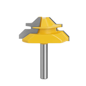 LAVIE 8mm Shank 45 Degree Lock Miter <span class=keywords><strong>Fraise</strong></span> <span class=keywords><strong>à</strong></span> bois pour routeur CNC - Product Image 1