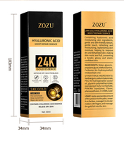 Vente en gros Sérum visage essence d'or 24k anti-âge ZOZU OEM ODM pour femme
