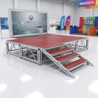 Plataforma de Escenario de Aluminio, Estructura de Escenario para DJ, Bodas y Eventos