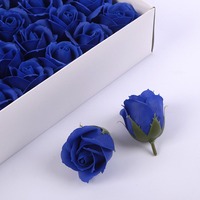 Têtes de fleurs de savon en forme de rose à trois couches, roses éternelles artificielles, matériaux pour la création de boîtes cadeaux, bouquets et produits artisanaux