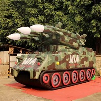 Modèle de véhicule gonflable réaliste 1:1 fabriqué en usine : Missile, char, plateforme ou voiture