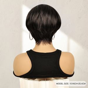 Peluca Sintética Barata FH, Pelucas de Cabello Sintético al por Mayor, Peluca Sintética Corta Natural - Product Image 3