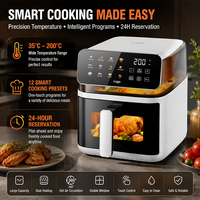Four à Friture Électrique Visuel Haut de Gamme 8/11L Grande Capacité, Friteuse Sans Huile, Appareil de Cuisine Électrique avec Panneau Tactile Numérique OEM